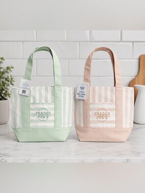 Trader Joe's Viral Mini Canvas Tote Bag